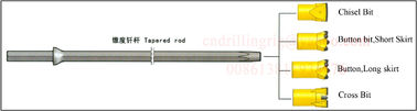ハンマー・ドリルの用具によって先を細くされる鋼鉄ドリル棒7 11の12度600 - 8000mm