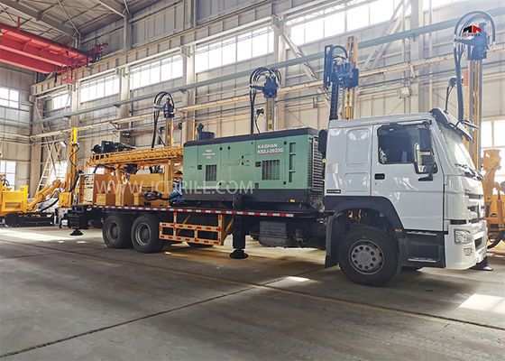 6x4 300metersの多機能のトラックによって取付けられる試錐孔の掘削装置