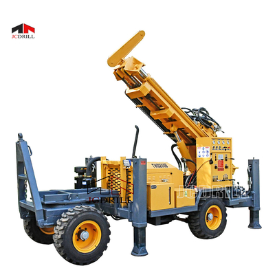 購入 355mm 200m ポータブル 水井掘削リグ トレーラー ロータリー オンライン製造