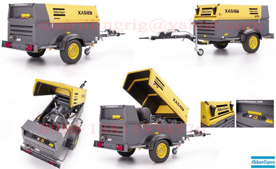 深い穴の井戸の訓練のための油を差された様式の地図書のCopcoねじ空気圧縮機